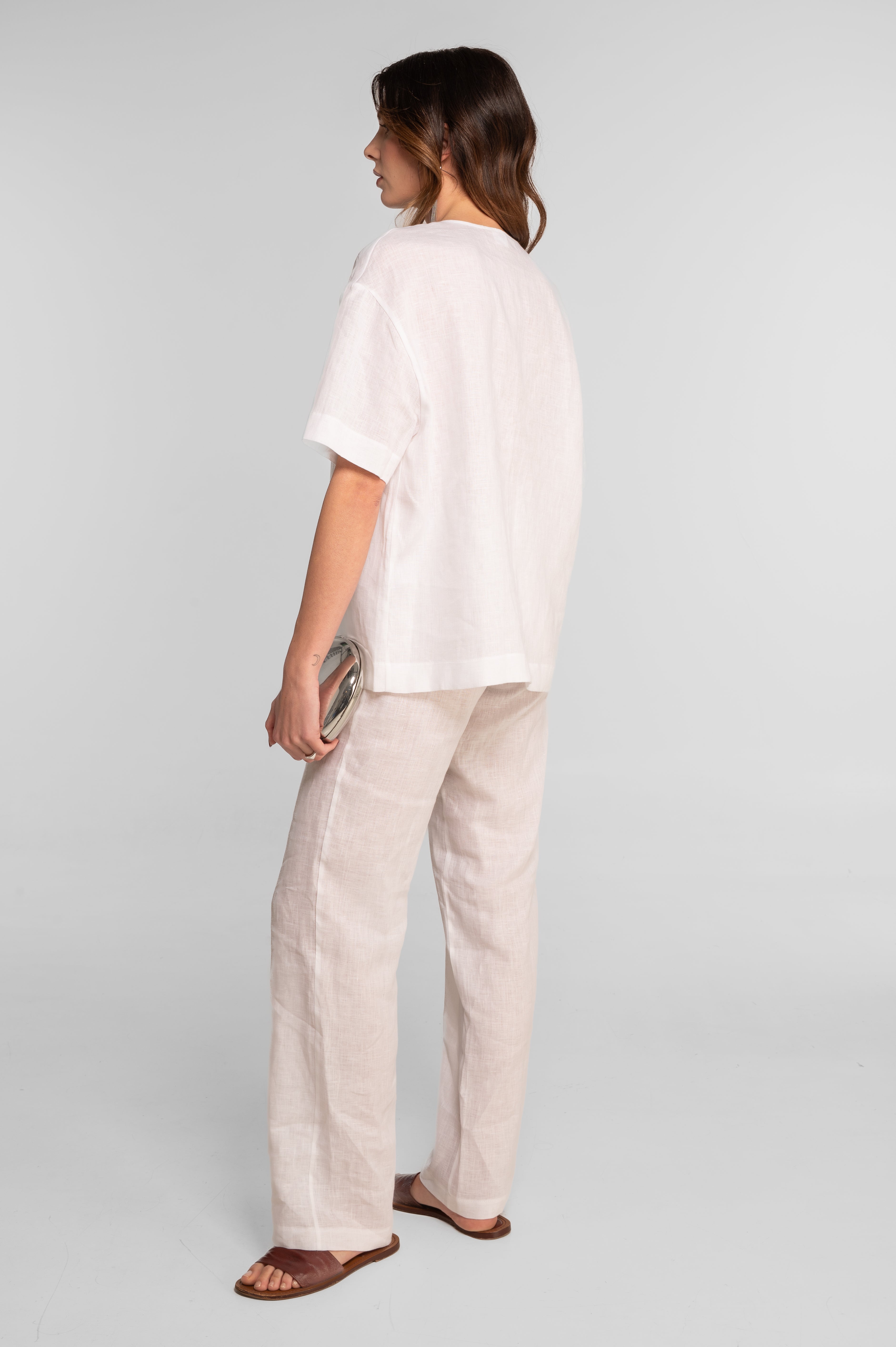 Linen kimono-style jacket 7742