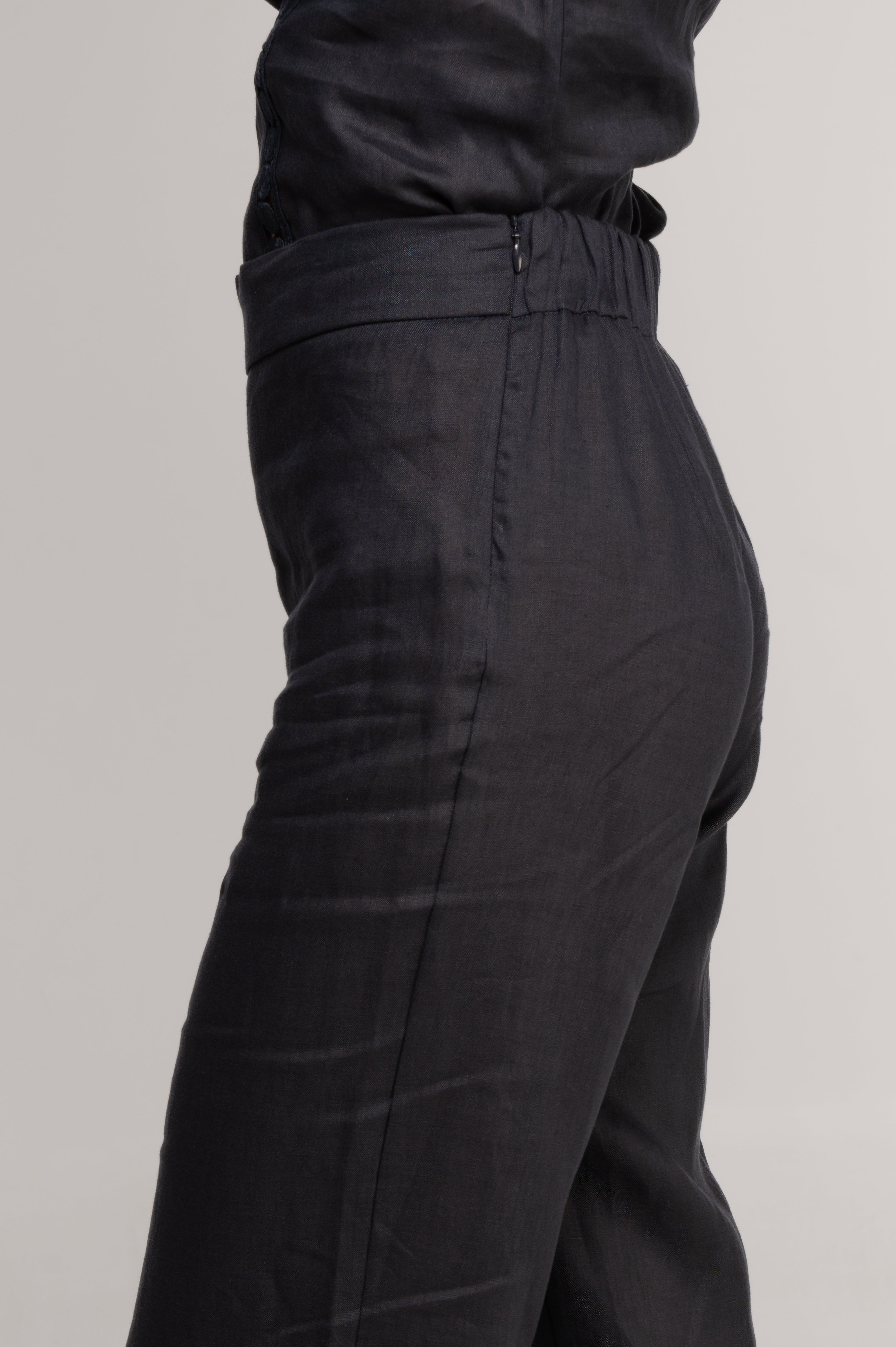 Linen wide-leg trousers 7743