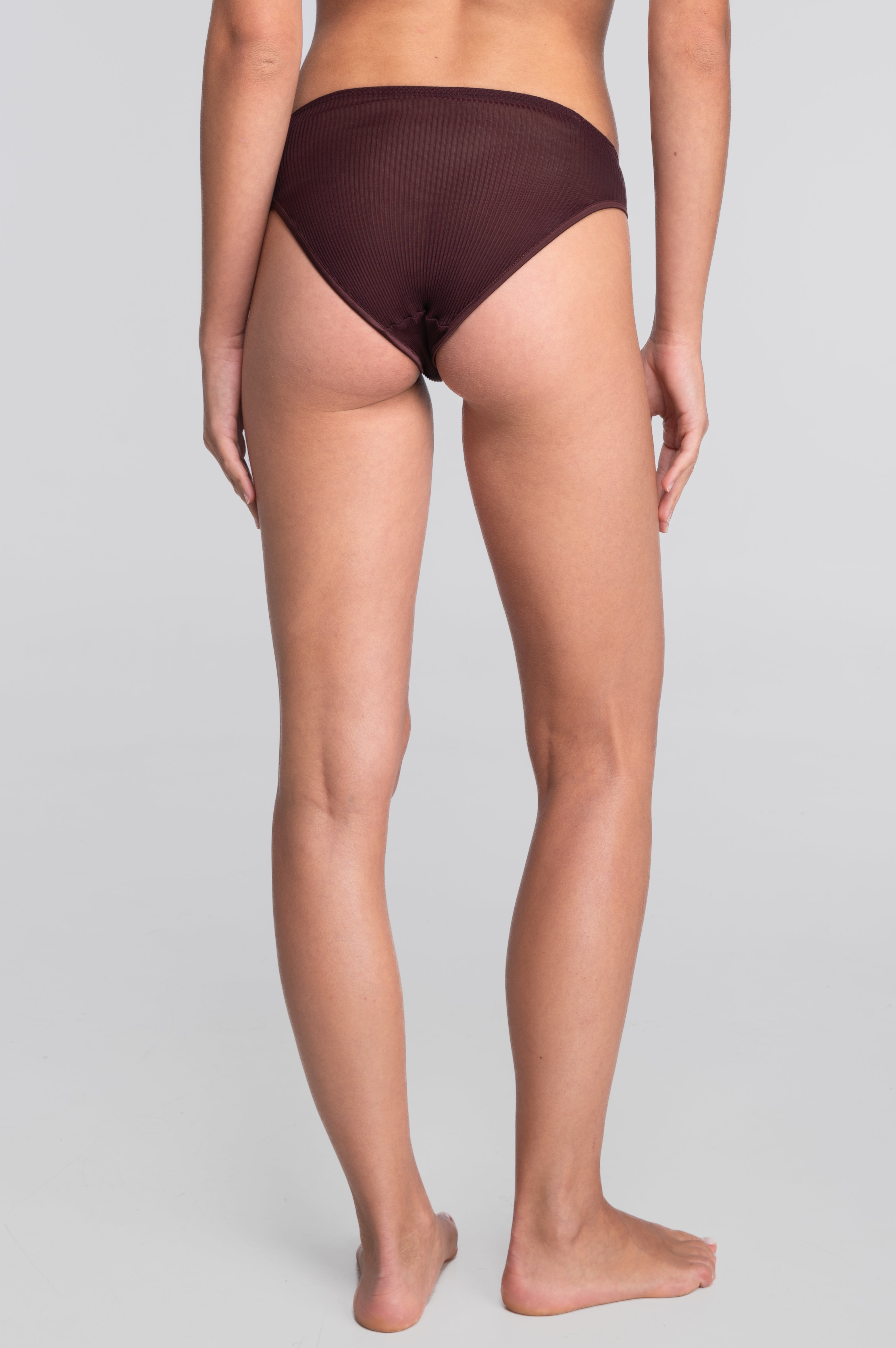 Pure silk middle rise brief 9451