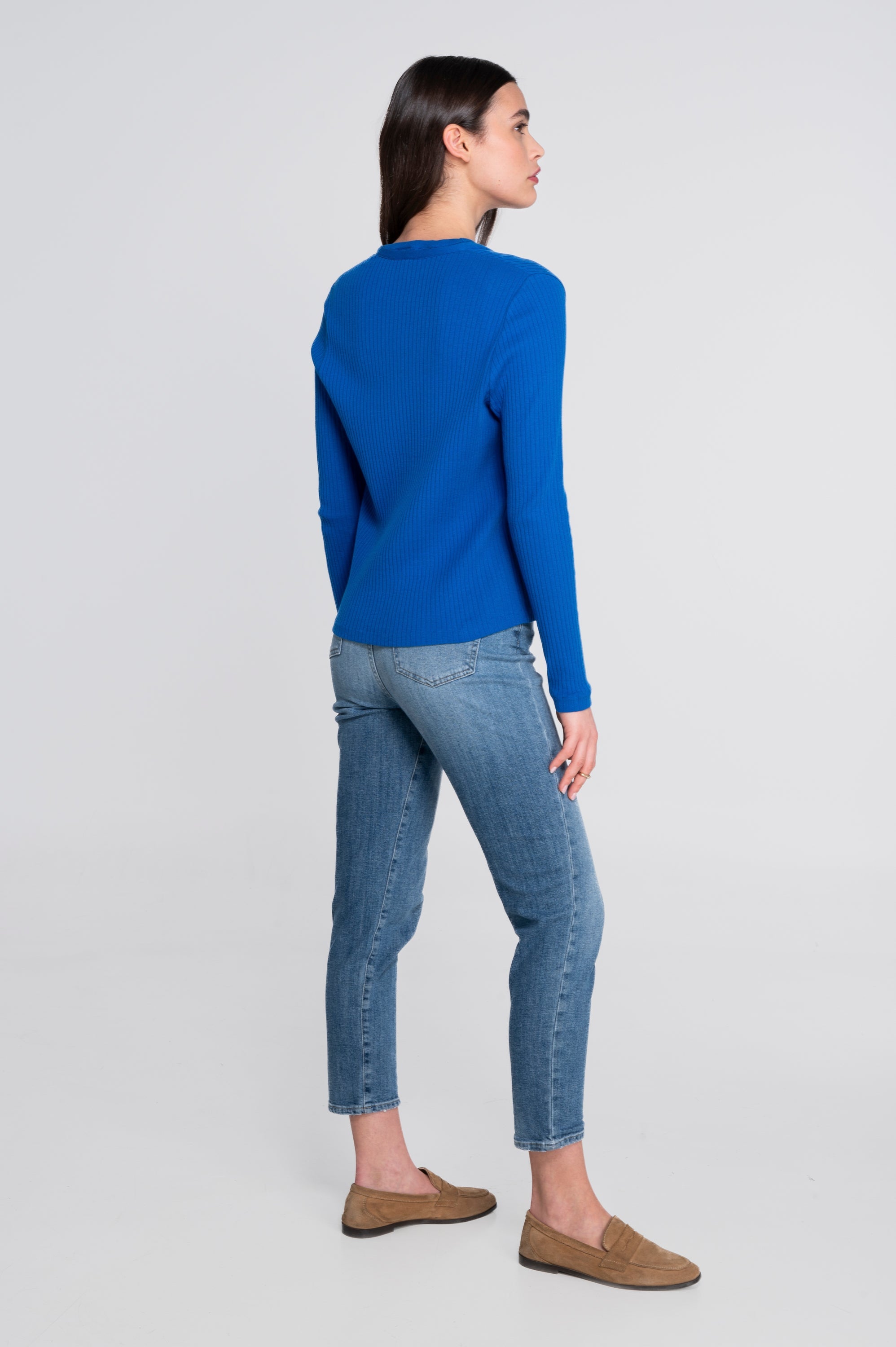 Cotton long sleeves cardigan 7564