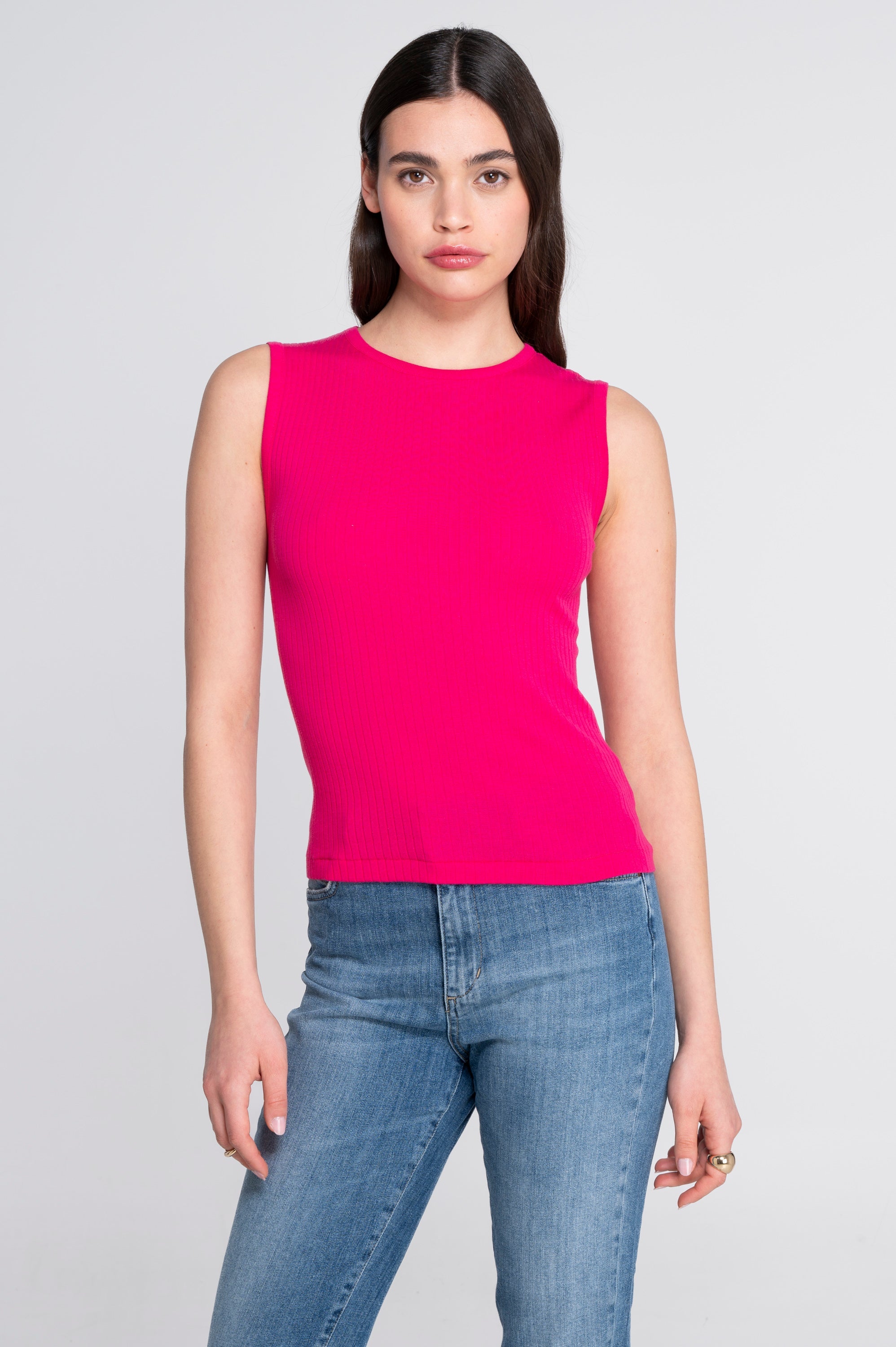 Cotton round neck top 7562