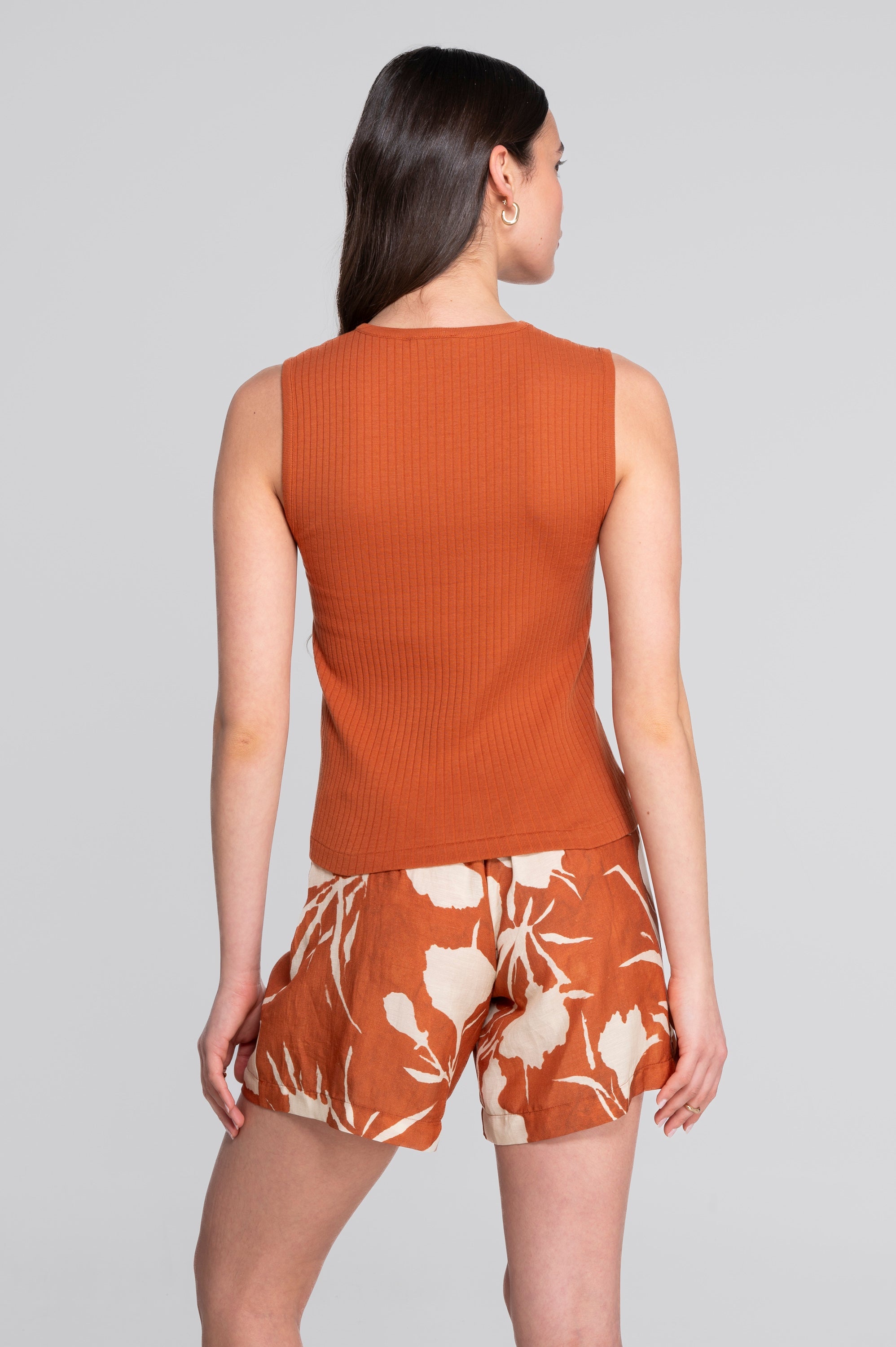 Cotton round neck top 7562