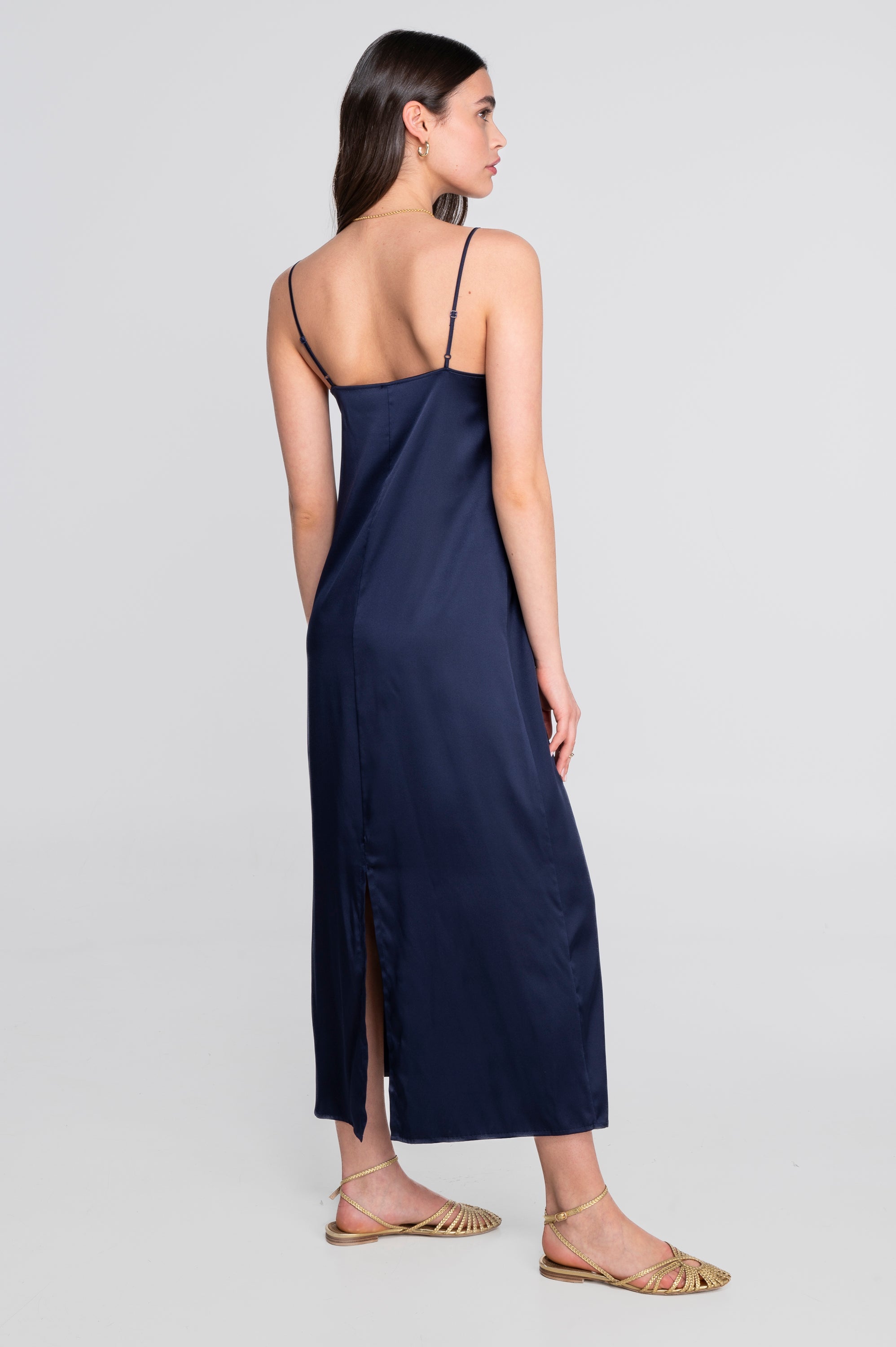 Sottoveste lunga in seta stretch 10311