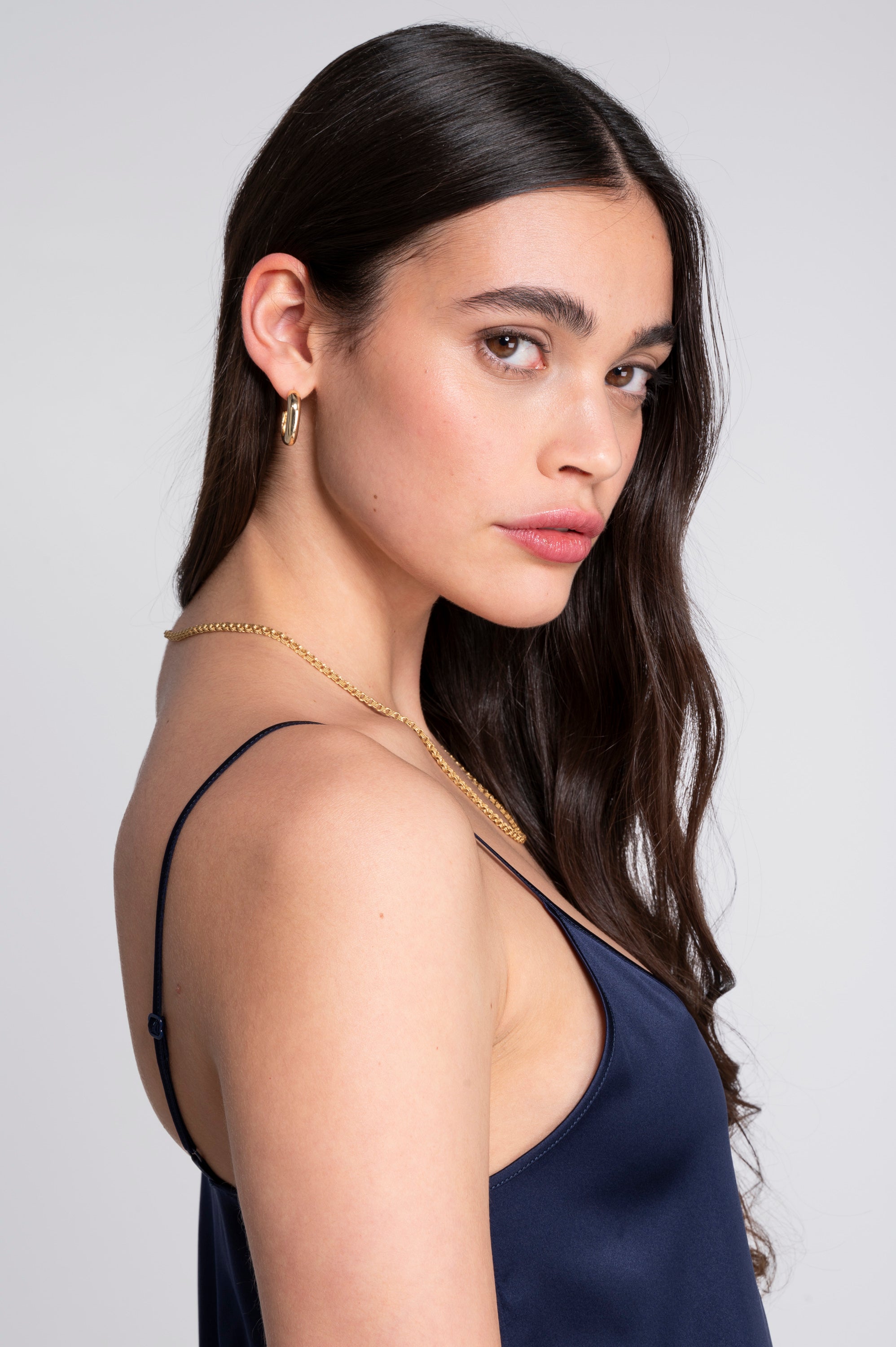 Sottoveste lunga in seta stretch 10311