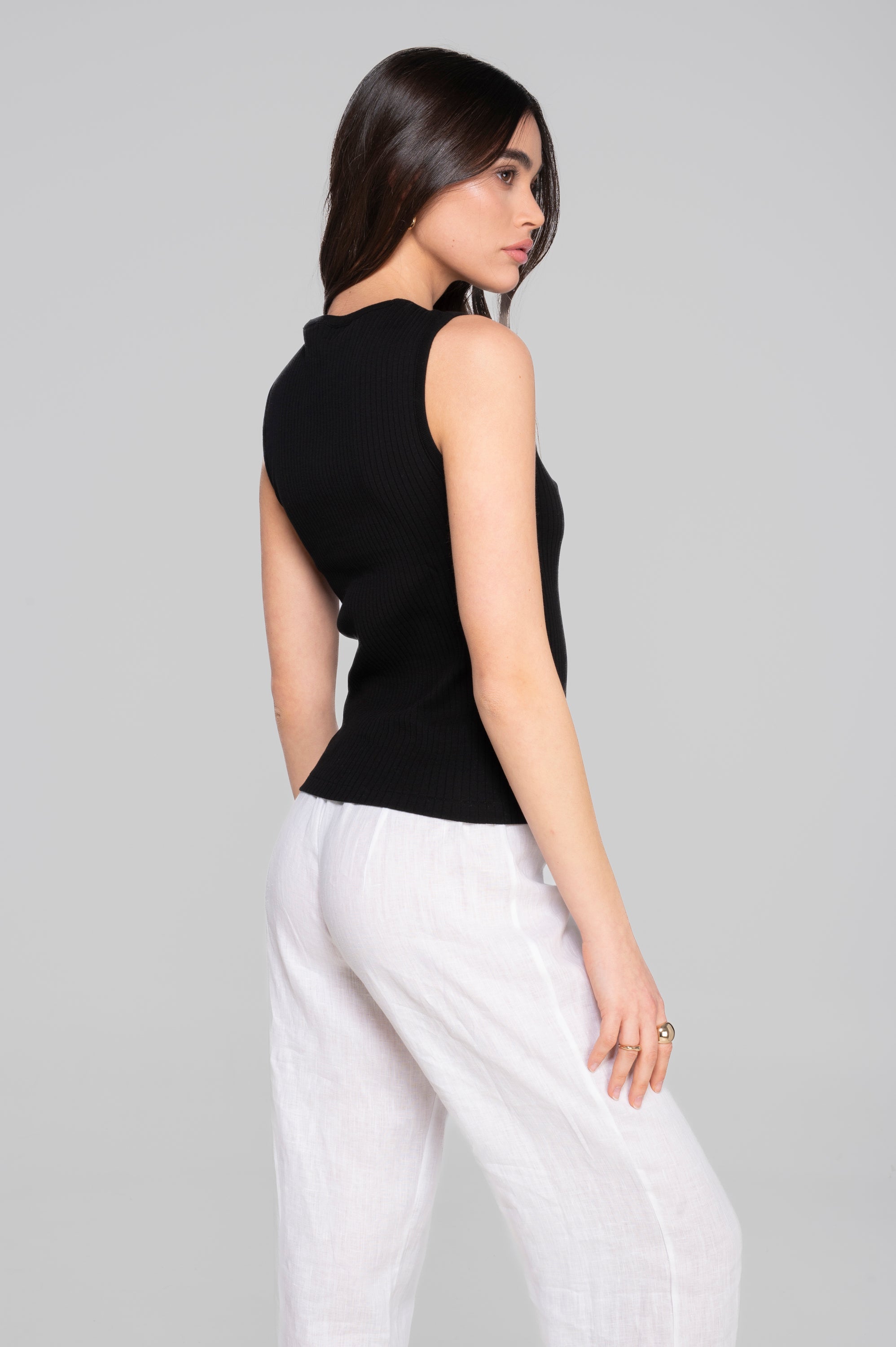 Cotton round neck top 7562