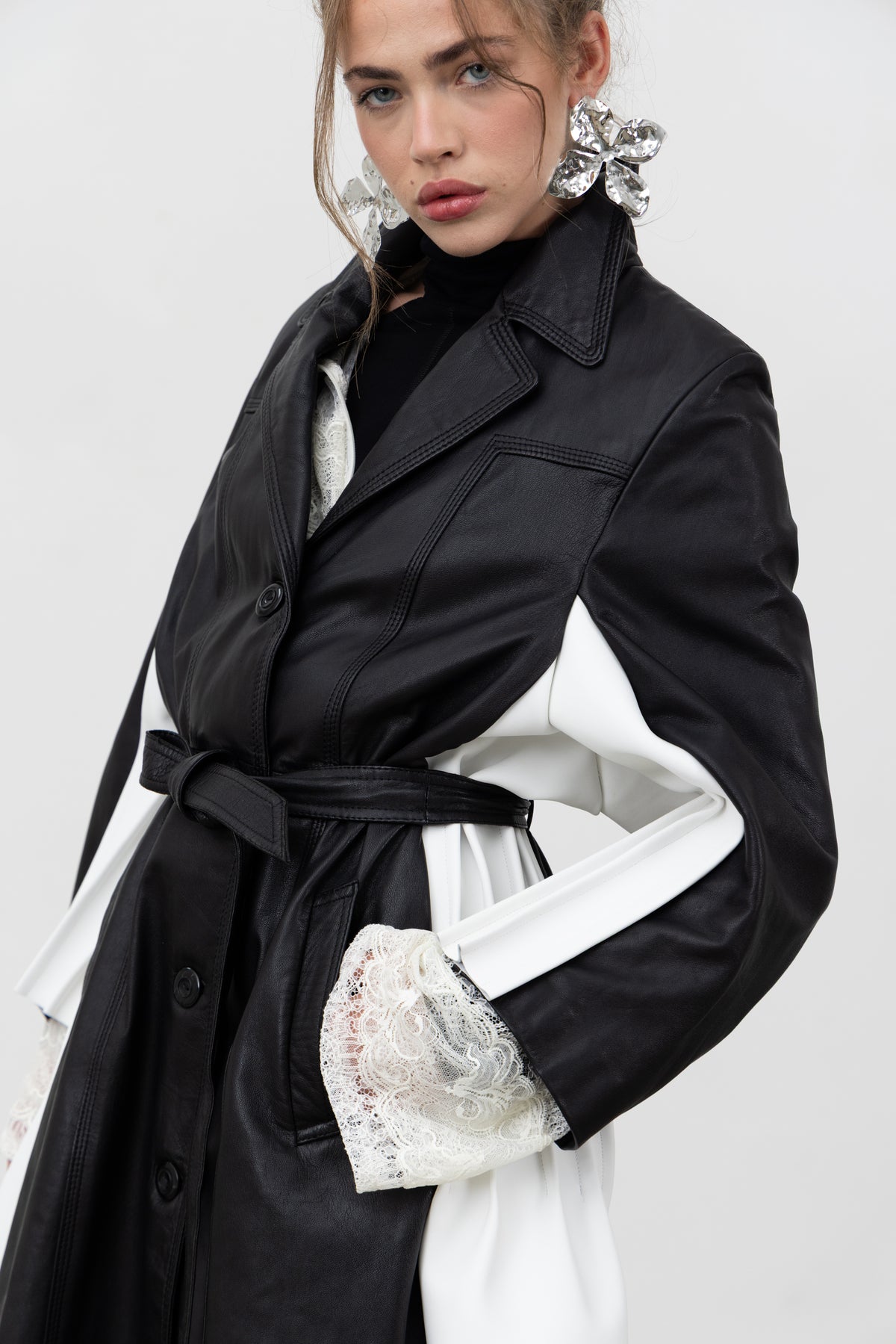 LUXIFER LEATHER TRENCH
