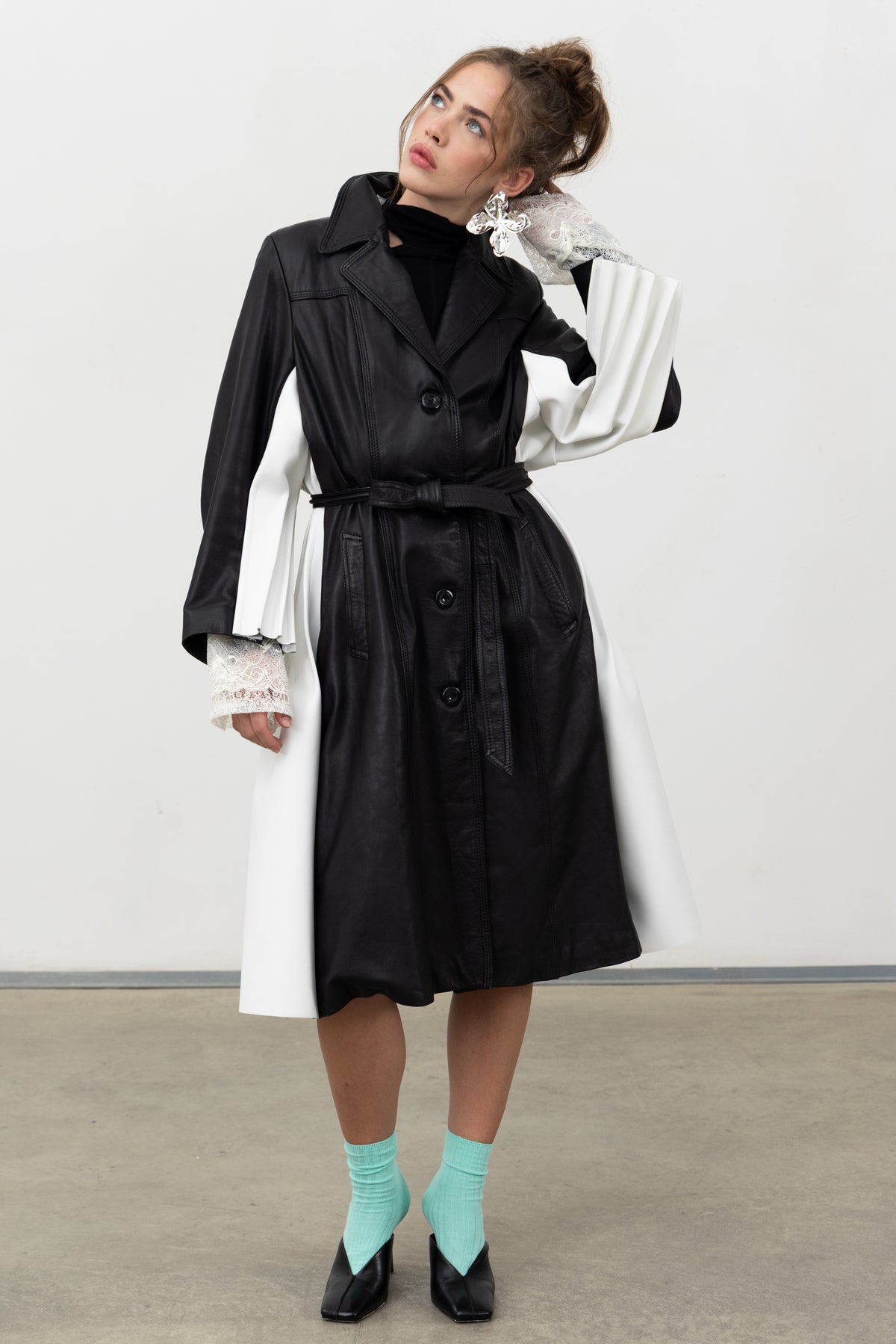 LUXIFER LEATHER TRENCH