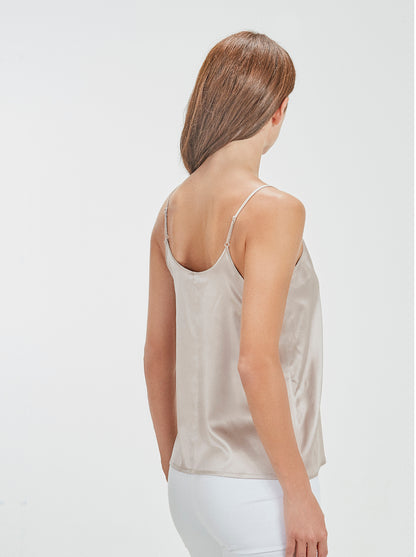 Side woman top in silk