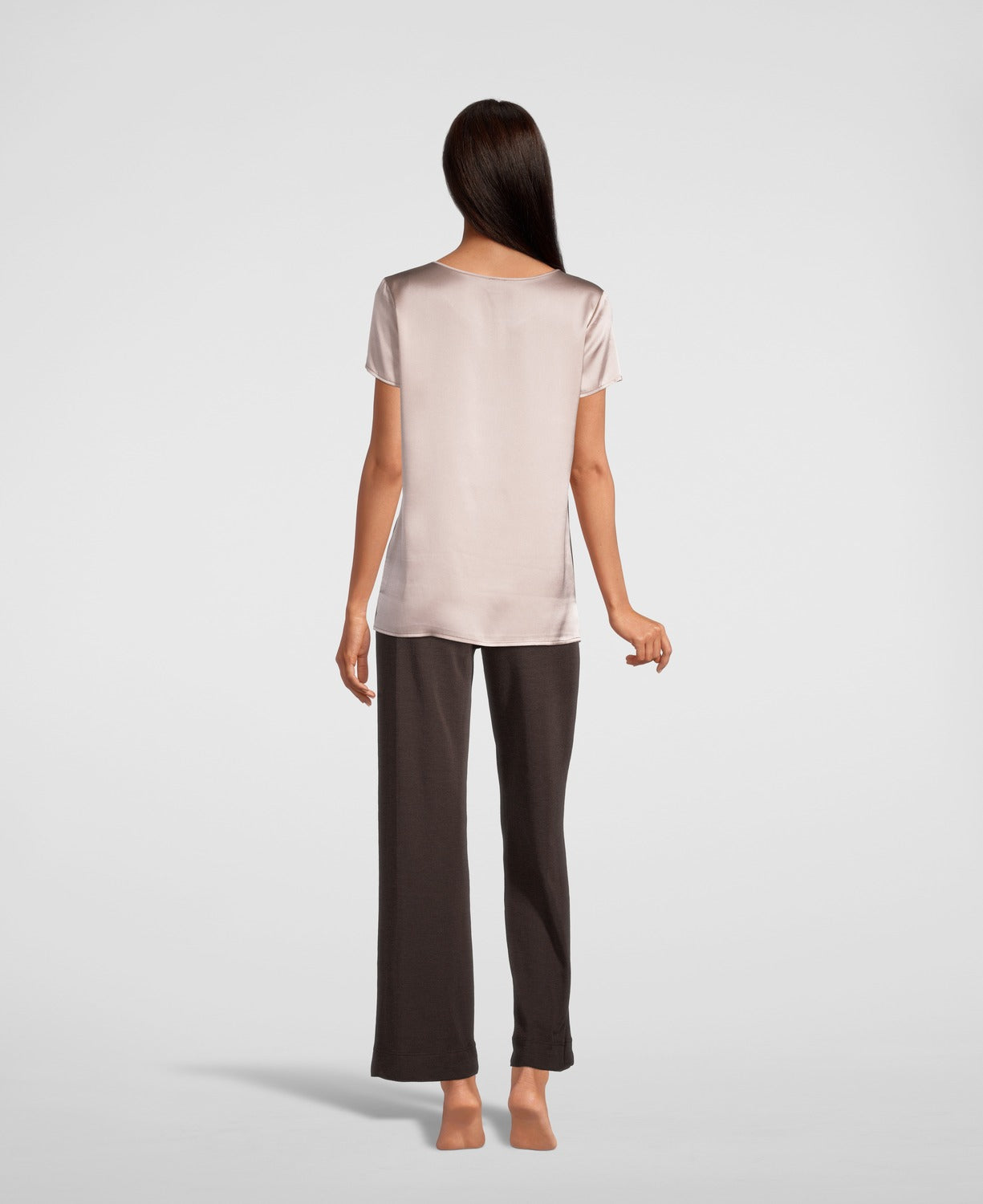 Back Short sleeves Silk camisole 