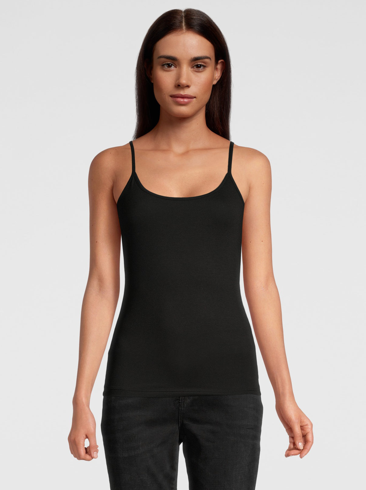 Front woman black top