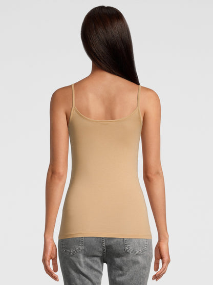 Back Woman Camel Top