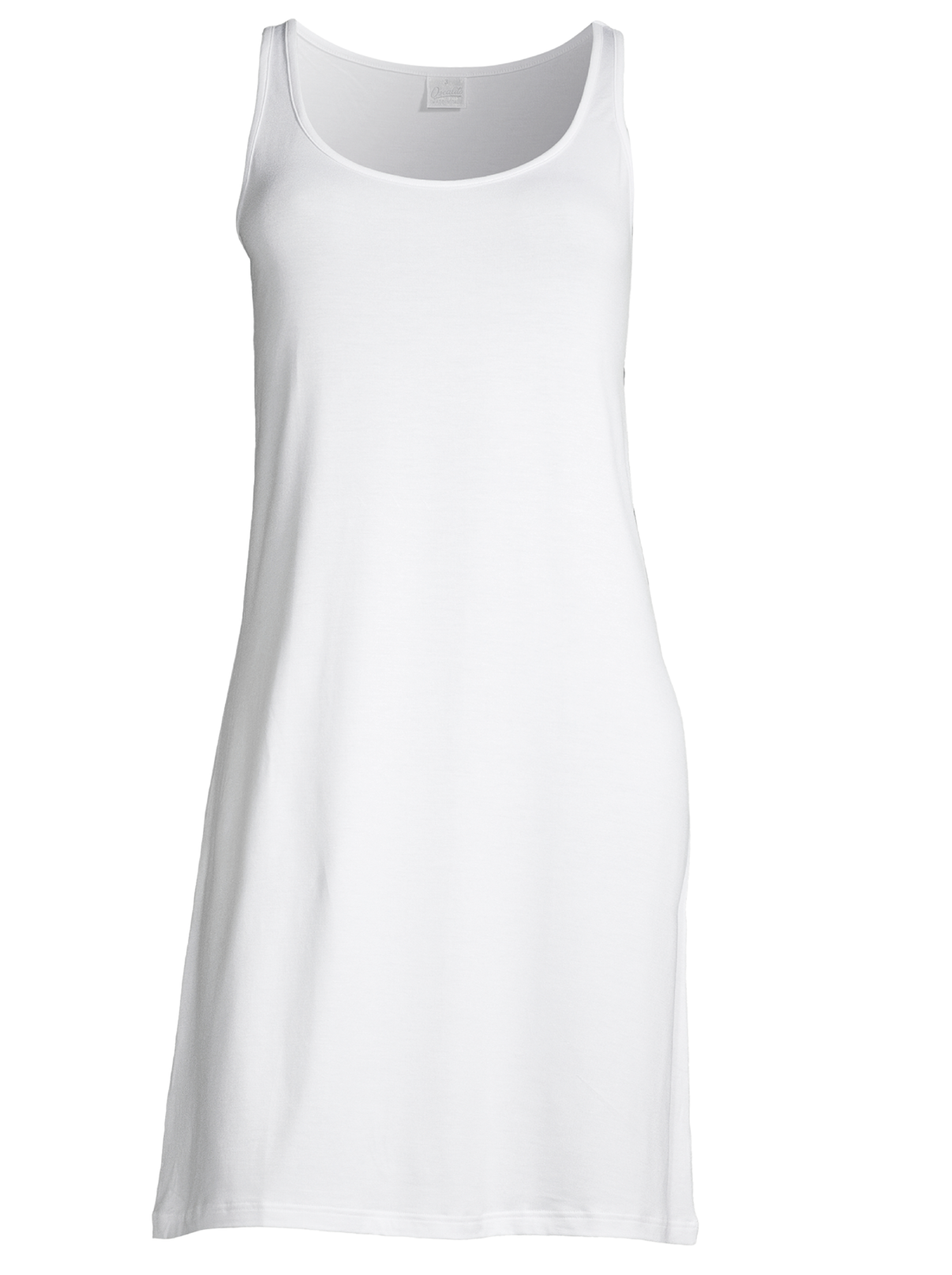Mini dress in micromodal white