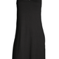 Black mini dress in micromodal