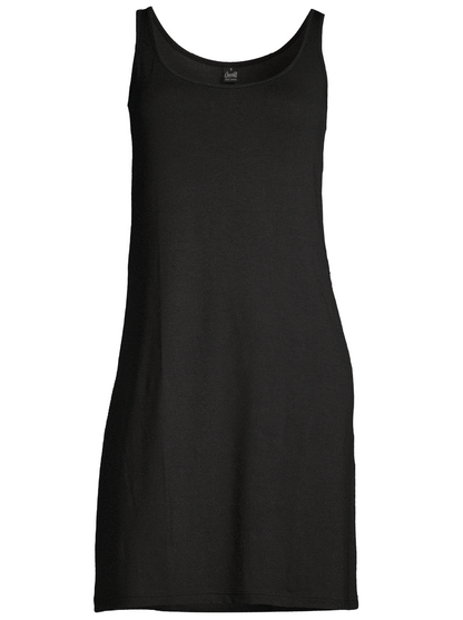 Black mini dress in micromodal