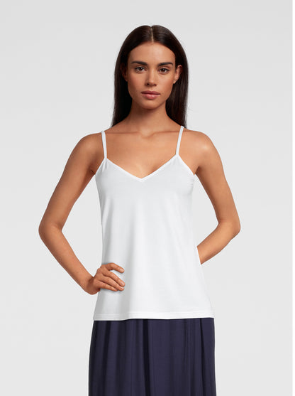 V neck Camisole Top in Micromodal 1231 - Oscalito