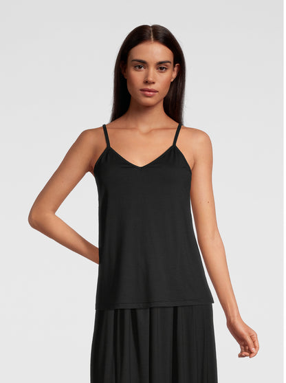 V neck Camisole Top in Micromodal 1231 - Oscalito