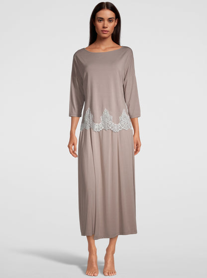 Modal long skirt with side slid 1384 - Oscalito