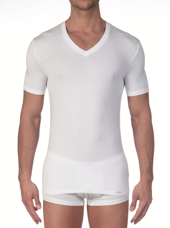 Oscalito T-shirt con scollo a V in micromodal 1576