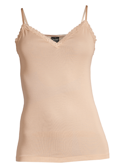 Filoscozia Camisole Top with Leavers lace 312 - Oscalito