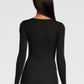 Round Neck Longsleeves Shirt in wool and Silk 3426 - Oscalito