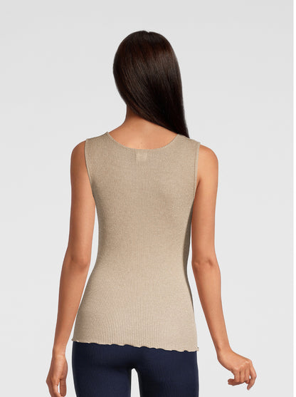 Back Woman Tank Top in Moka