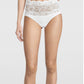 white briefs in cotton with leavers lace