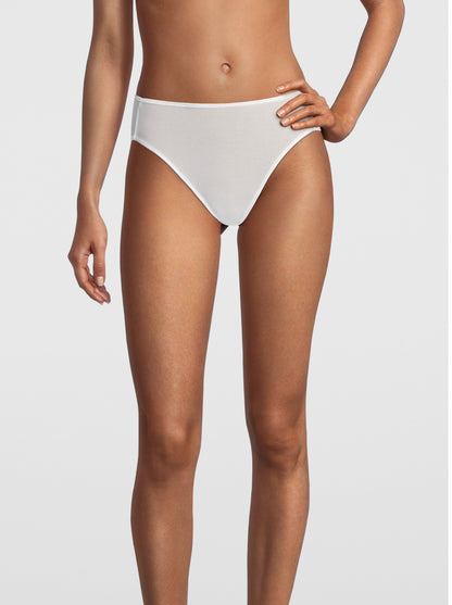 Front Woman Midi Brief in White