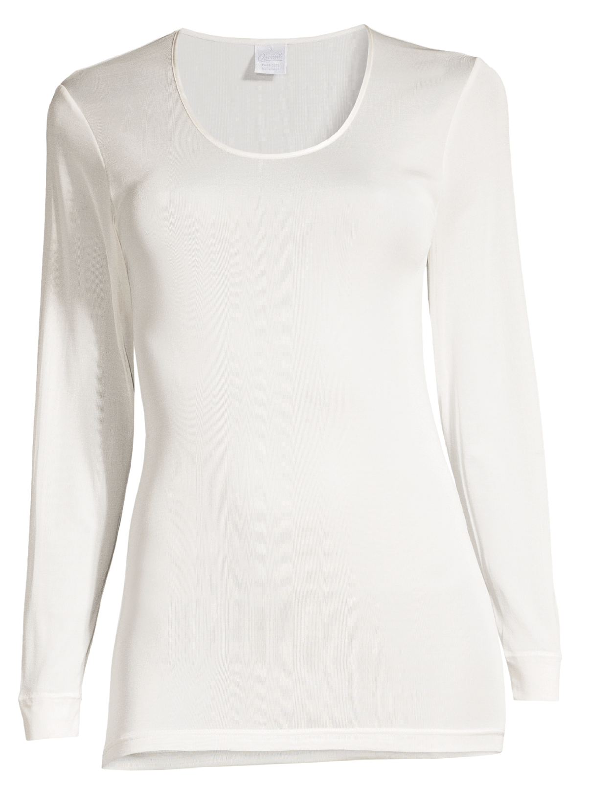Longsleeves Pure Silk White Shirt