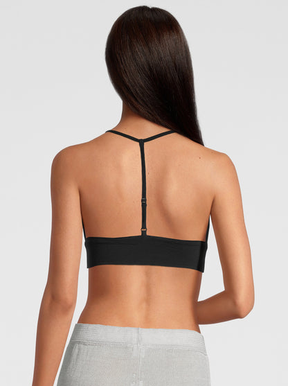 Back Black Bralette Woman