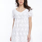 Short-sleeved Minidress in Cotton 4614 - Oscalito