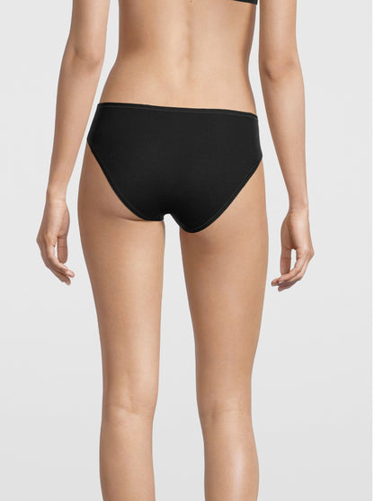 Back black cotton brief