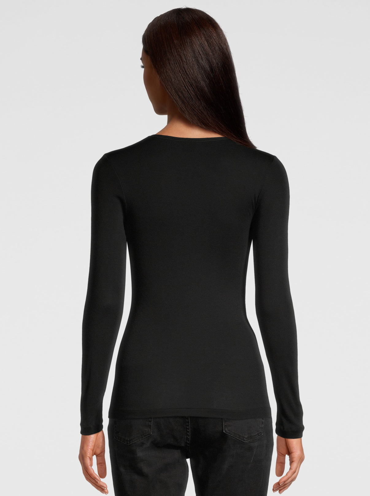 Back Woman Black Cotton Shirt
