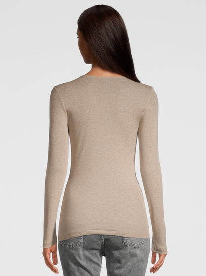 Back Woman Beige Shirt