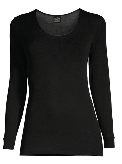 Black Filoscozia Long-Sleeved round neck Shirt