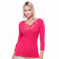 Front Pink Woman Shirt with Macramè