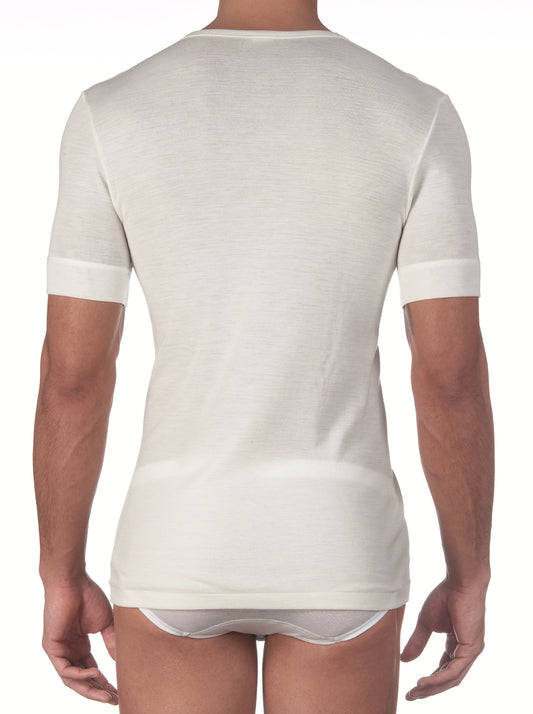 Merino Wool Crew Neckline T-Shirt 637 - Oscalito
