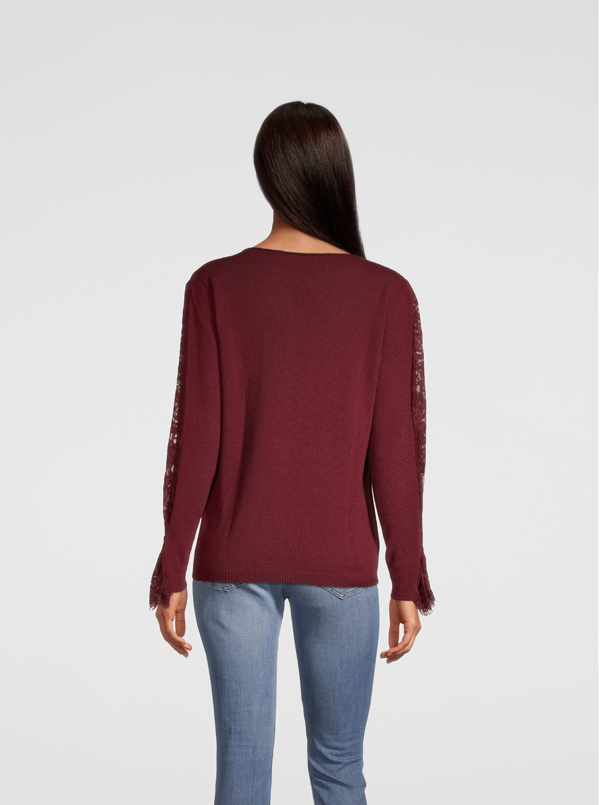 Back Woman Shirt in Wool and Cashmere