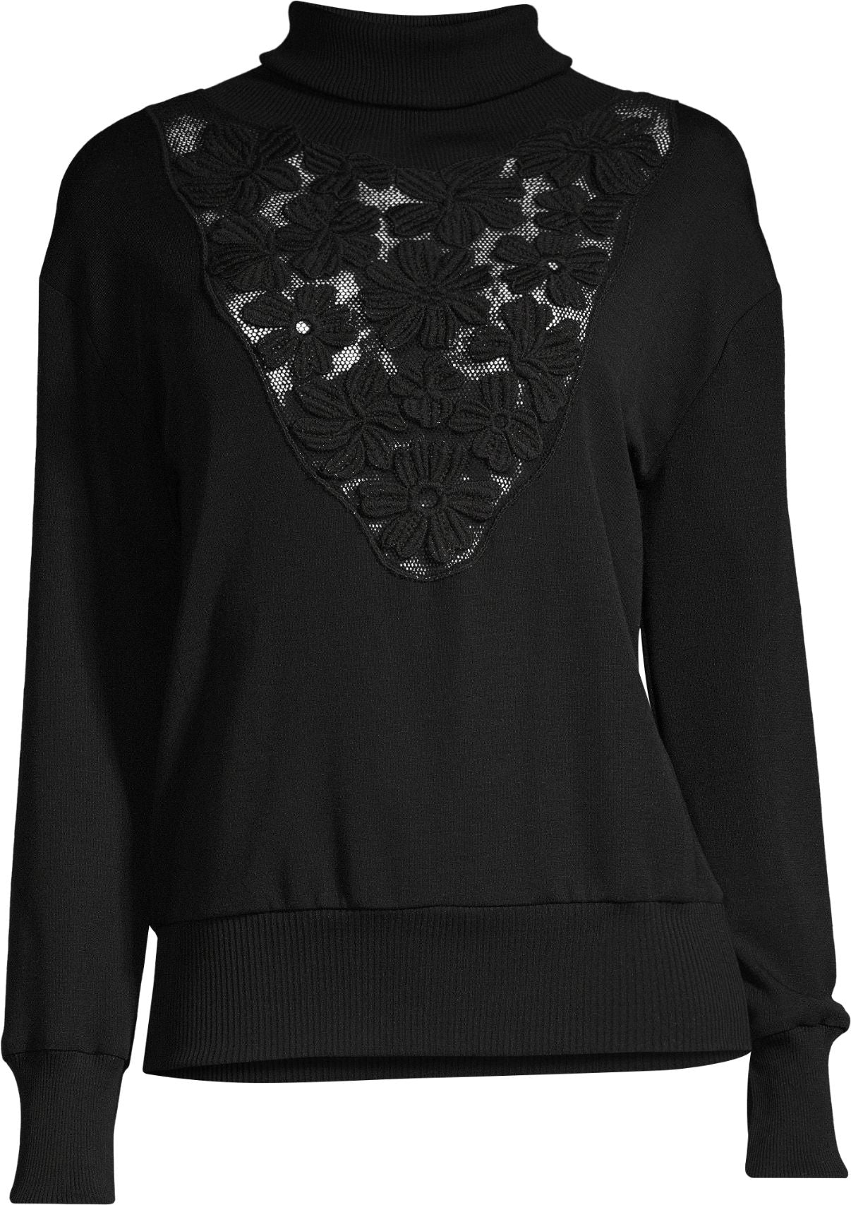 Woman Black Shirt with insert