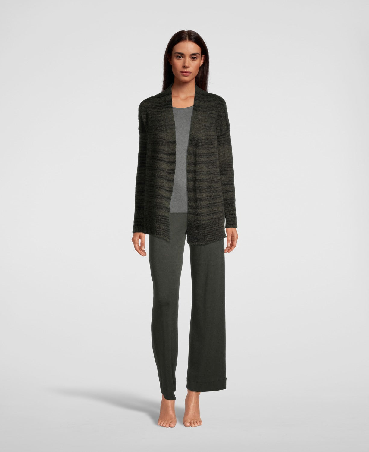 Woman Longsleeves open-front Cardigan 6712 - Oscalito