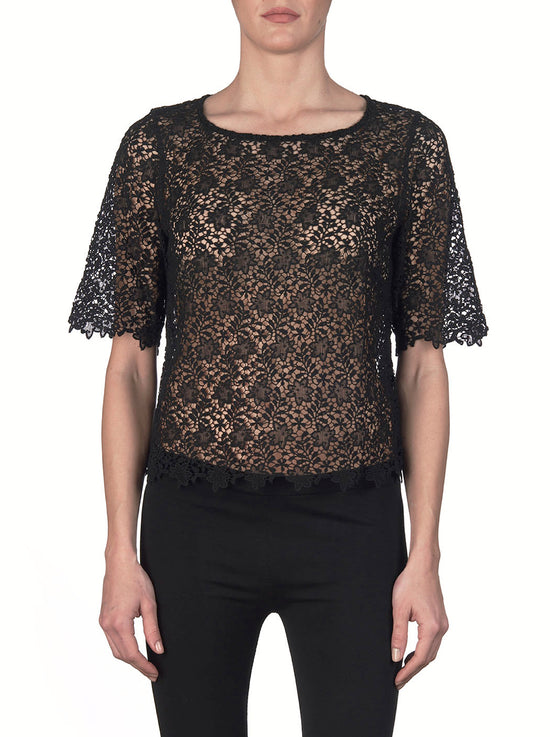 Oscalito T-shirt Allover macramè 8042