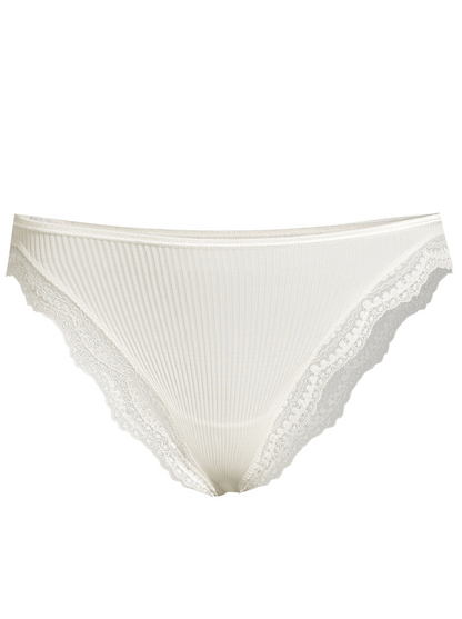 White low-rise brief