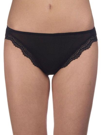 Black low rise brief