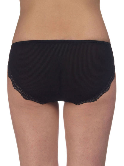 Back black low rise brief