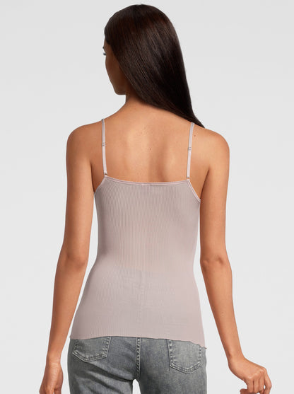 Back White v-neck tank top