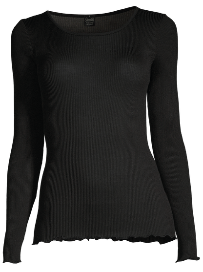 Long-Sleeved shirt in organzine silk 9515 - Oscalito