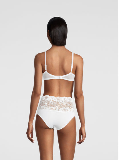 Back White Balconette Bra