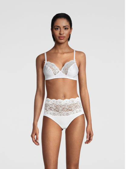 White Balconette Bra