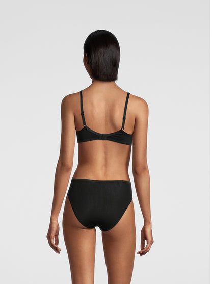 Back Black Woman Balconette Bra