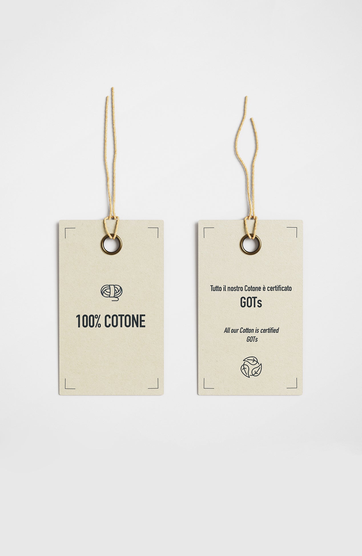 100% cotton label