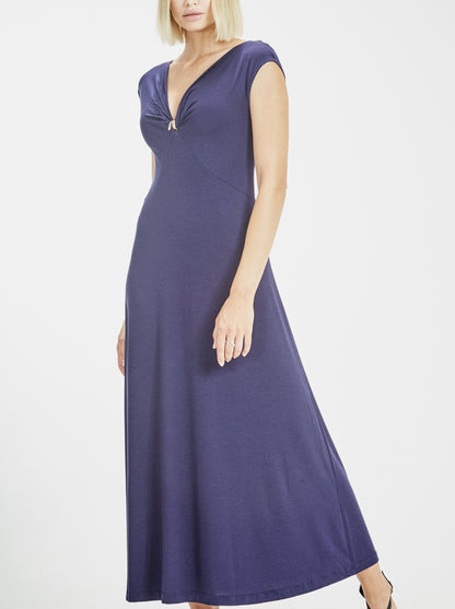 V Neck Sleeveless Maxi dress in Micromodal 1383 - Oscalito